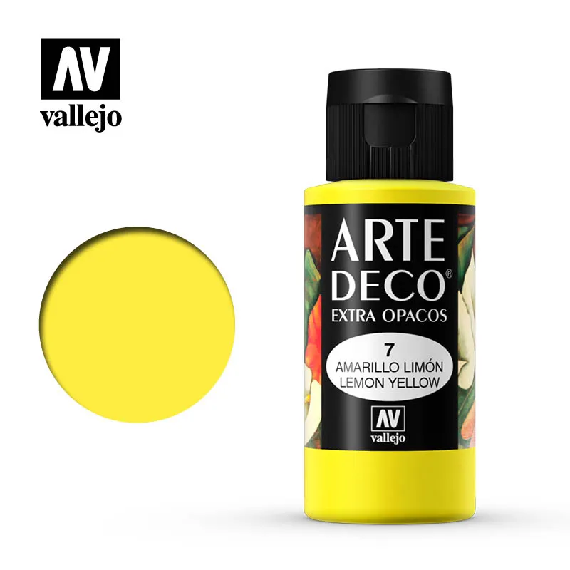 VALLEJO ART DECO 007-60ML. LEMON YELLOW